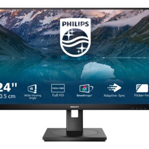 ECRAN PHILIPS 242S9JML/00 23.8'' 1920x1080 VA Flat H/A 130 MM 4ms GtG 75Hz USB HUB SPEAKERS DP HDMI